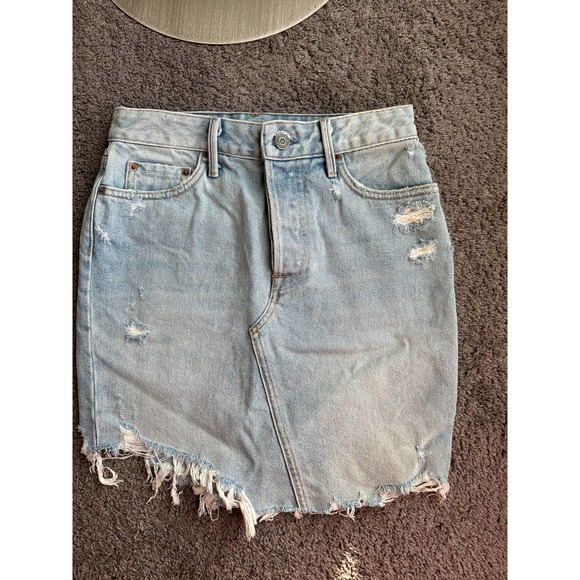 GRLFRND Rhoda high rise denim mini skirt, size 25 - Picture 10 of 15